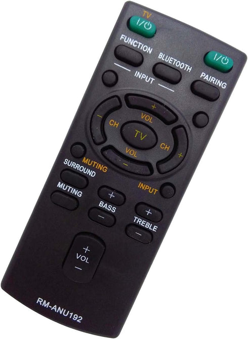 Replaced New RM-ANU192 Sound Bar Remote fit for Sony Sound bar HT-CT60BT SS-WCT60 HT-CT60 SA-CT60 SA-CT60BT HTCT60BT SSWCT60 HTCT60 SACT60 SACT60B...
