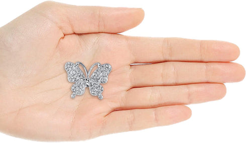 Rhinestone Bling Decoration Charms, Diamond Trend Designer Luxury Cute Jewelry Shoe Accessories for Women Girl Gifts(Silver)...