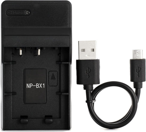 NP-BX1 USB Charger for Sony Cyber-Shot DSC-RX100, Cyber-Shot DSC-RX100 II, Cyber-Shot DSC-RX100 III, Cyber-Shot DSC-HX90V, Cyber-Shot DSC-WX350, C...
