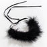 Exaggerated Multicolor Feather Choker Necklace Ribbon Fluffy Feather Collar Necklace Adjustable For Women Girls Gothic Costume Party...