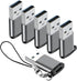 USB C to USB Adapter 6 Pack,USB to USB C Adapter,USB to C Adapter,USB to USBC-C Adapter,USB to USB C,USB C to USB Charger Cable Converter for iPho...