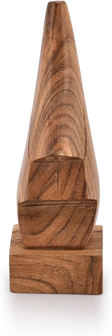 NIRMAN Display Stand Wooden Nose Shaped Eyeglass Holder/Spectacle Display Stand-Unique Desktop Accessory and Gifts Home Décor (2" x 2" x 6")...