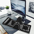 Wireless Silicone Keyboard Foldable Rollup Flexible Keyboard Full Size 107 Keys with Number Pad Waterproof/Dustproof Typing Soft Touch Portable Tr...