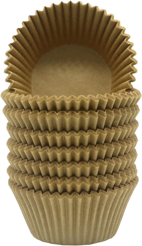 Premium Natural Greaseproof Cupcake Liners Muffin Paper Baking Cups Standard Size, 200-Count...