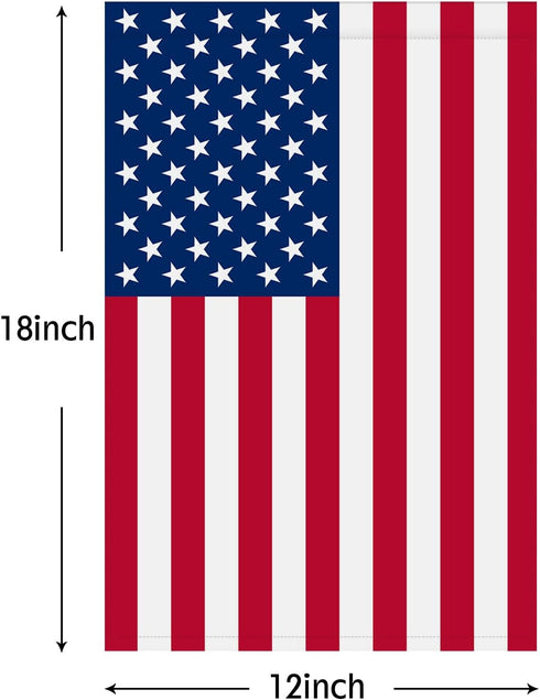 American Garden Flags 12x18inch Double Sided Home Decorative House Yard Decor Sign Outside Decorations Seasonal Outdoor Small Flag (USA-garden fla...