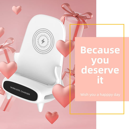 Gifts for Men,Birthday Gifts for Women,15W Fast Qi Wireless Charger Stand with Amplifying Sound Design, Unique Gifts for Him Her Dad Husband Boyfr...