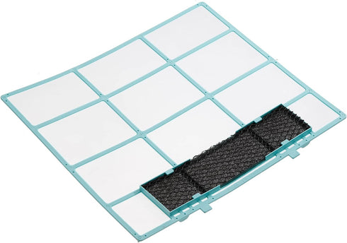 PATIKIL 12.6" x 10.83" Air Conditioner Air Filter, Plastic Air Filtering Screen Replacement with Air Filter Foam for HVAC, Blue Black...