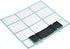 PATIKIL 12.6" x 10.83" Air Conditioner Air Filter, Plastic Air Filtering Screen Replacement with Air Filter Foam for HVAC, Blue Black...