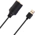 USB A Male to 12V Socket Female Cable Adapter-Black (10.5ft)...