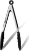 Anaeat Non-Stick Silicone Locking Tong - Stainless Steel 7" Mini Kitchen Food Tongs with Non-Slip Silicone Tips and Grip for Cooking, Baking and B...