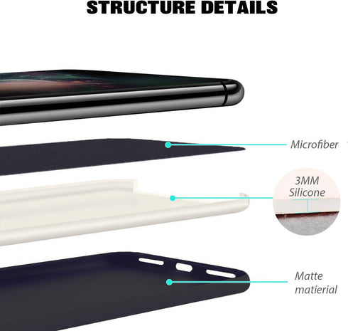 ZUSLAB Case Compatible with Apple iPhone 11 Pro Max, Silicone Gel Rubber Bumper Cover Phone Slim Thin Hard Shell Shockproof Full-Body Protective C...