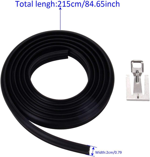 W10542314 Dishwasher Door Seal Gasket Strike Compatible with Whirlpool Amana Crosley Estate Kenmore Replaces AP5650274 PS5136129 2409202 8268888 W10300589 W10284090 W10350162