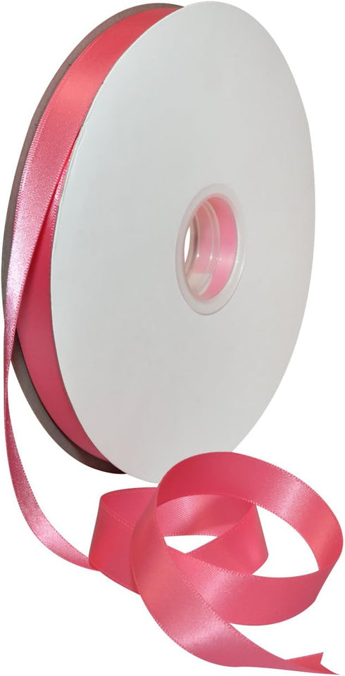 Morex Ribbon Double Face Satin Ribbon 5/8" X 100 YD Hot Pink Ribbon for Gift Wrapping, Birthday Gift Cards, Satin Dress for Women, Silk Ribbons fo...