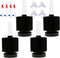 ALEGI 4pcs Small Aquarium Bio Sponge Filter with Suction Cups, Check Valves for 5 Gal, 10 Gal, 20 Gal Breeding Fry Betta Shrimp Fish Tank (Up to 1...