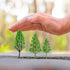 Mini Model Miniature Trees Mixed Train Scenery Architecture Trees Fake Trees for DIY Crafts Building Model Scenery Landscape Green 1.2-3.9 inch 30...