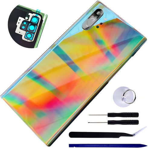 Galaxy Note 10 Plus Back Glass Replacement Door Panel Cover for Samsung Galaxy Note10+ 5G 6.8" N976U SM-N975F N975U Back Cover Housing with Tape R...