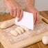 1Pc White Plastic Dough Scraper Cream Smooth Cake Flour Spatula Cutter Baking Pastry Tool Plastic Dough Scraper Tool,Essential Tool for Baking and...