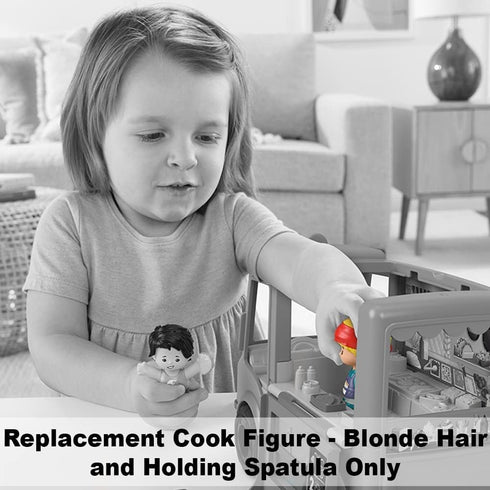 Replacement Part for Fisher-Price Little People Serve It Up Food Truck Playset - GTT73 ~ Replacement Cook Figure ~ Blonde Hair ~ Holding Spatula...