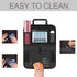 Car Backseat Organizer 2 Pack, Car Seat Back Organizers Storage Kick Mat Seat Protector, Car Seat Back Protectors with Clear 10" Tablet Holder + 5...