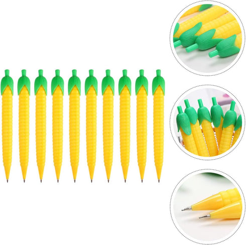10pcs Corn Mechanical Pencil 0.5mm, Corn Pencils Cute Pencil, Creative Mechanical Pencils Bulk for , Students Writing Drawing Sketch...