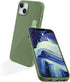 JOYLAND Dinosaur Couple Phone Case for iPhone 13,Green Liquid Silicone Couple Phone Case Luxury Girly Case,Fashionable Soft Gel Rubber Full-Body P...