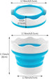 3 Pcs Collapsible Paint Brush Washer Silicone Portable Painting Water Cup Mini Foldable Washing Bucket Brush Holder Organizer Cleaner for Watercol...