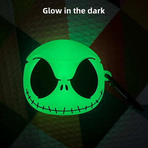 Compatible with AirPods 2nd/1st Generation Case Cover with Cleaner Kit, Glow in The Dark Soft Silicone Protective Case for Airpods 2/1, Funny 3D A...