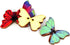 50pcs Mixed Pack 1-inch Colorful Butterfly Wooden Buttons - Retro DIY Handmade Buttons for Children's Crafts and DIY Projects...