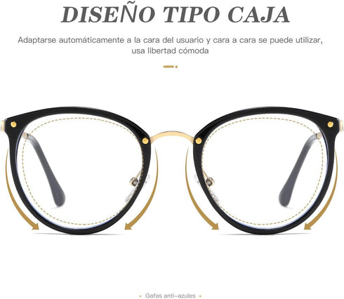 (3 Pack Blue Light Blocking Glasses Women and Man Computer Eyeglasses Metal Frame Glasses (Black, leopard, pink)...