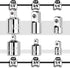 6 Piece Socket Adapter and Reducer Set, 1/4", 3/8", 1/2" Chrome Vanadium Steel Ratchet/Socket Extension/Conversion Kit for Automotive Maintenance...