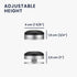 kwmobile Laptop Riser Pads for Laptop/Notebook/Ultrabook Laptops - Under Laptop Feet Stand for Better Ventilation - Black/Silver...