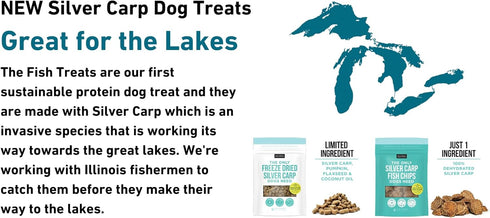 Natural Rapport Freeze Dried Fish Dog Treats - The Only Freeze Dried Carp Dogs Need -Single Ingredient, All Natural Dog Treats for Small and Large...