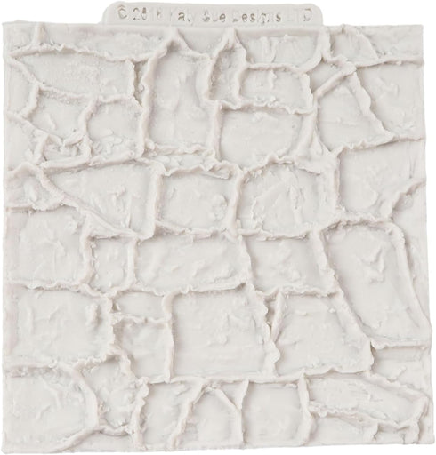 Rock Texture Silicone Lace Mold Brick Wall Texture Fondant Molds Stone Texture Mold for Cake Decoration Cupcake Topper Chocolate Candy Polymer Cla...