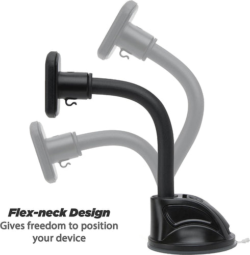 Scosche MAGWDM-2PXCES0 MagicMount Flex Neck Suction Cup Car Phone Mount for Dashboard/Windshield, 360° Adjustable Magnet Head Universal Cell Phone...