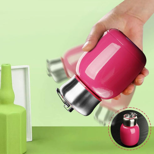 Mini 7 oz Stainless Steel Water Bottle, Small Vacuum Insulated Water Bottle Leak Proof Sport Tumbler Cup Hot and Cold Water Bottle for Women Girls...