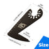 toolant HCS Oscillating Saw Blades for Drywall Cutting 2PCS, 2-in-1 Mutitool Drywall Blades with Quick Release Design...