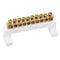 uxcell Terminal Block Connector Bar 10 Positions Single Row High Bridge Design Electric Barrier Bar...
