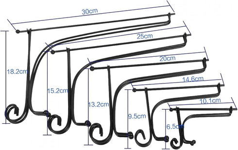 Iron Display Stand, 4 to 12 Inch Easel Classic Bowl Plate Photo Frame Book Artwor Decorative Plates Tablets Black for Displaying Pictures Plates B...