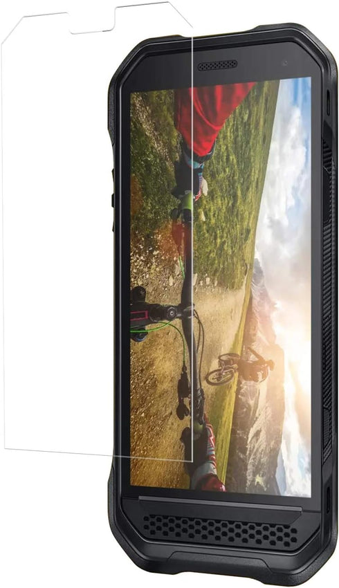 Nakedcellphone Compatible with Verizon Kyocera DuraForce Ultra 5G UW (E7110) Tempered Glass Screen Protector - Twin Pack - Clear Transparent 9H Ha...