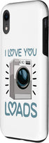 iPhone XR I love You Loads Mechanic Funny Women Washing Machine Love Case...