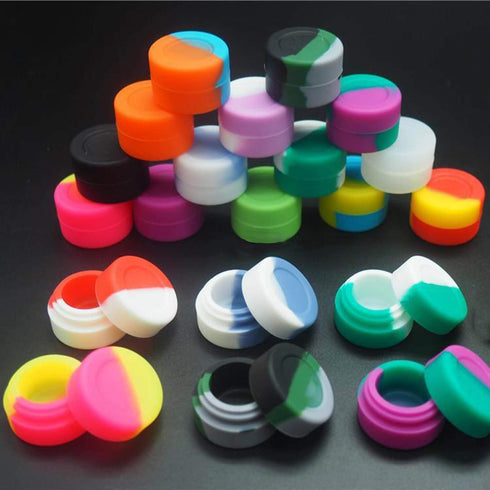 5ml Silicone Container Non-Stick Food Grade Oil Wax Concentrate Jars 20pcs ?The Color is Random?...