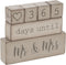 Ganz 6 Piece Wooden Block Wedding Day Countdown Calendar...