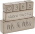 Ganz 6 Piece Wooden Block Wedding Day Countdown Calendar...
