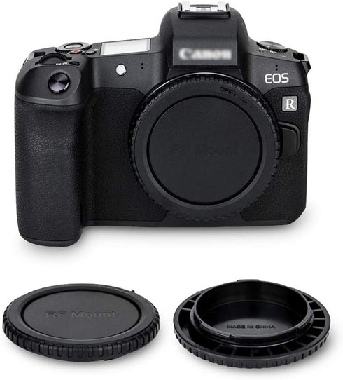Camera Rear Lens Cap & Body Cap Cover for Canon RF Mount Mirrorless Camera EOS R8 R50 R10 R7 R3 R5C R6 Mark II R6 R5 R RP Replace RF Rear Lens Cap...