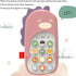 Baby Cell Phone Toy with Early Education & Music, Learning Educational dinosaur fake phone fun for kids, Sensory Toys for Toddlers Kids Boys and G...