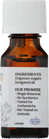 Aura Cacia 100% Pure Oregano Essential Oil, GC/MS Tested for Purity, 15 ml, Origanum vulgare, 0.5 Fl Oz...