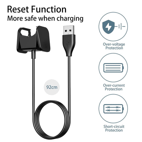 Meliya Charger Cable for Fitbit Charge 4 / Charge 3, Replacement USB Charging Cradle Dock Stand Cable for Charge 4 / Charge 3 Fitness Tracker (3.1...