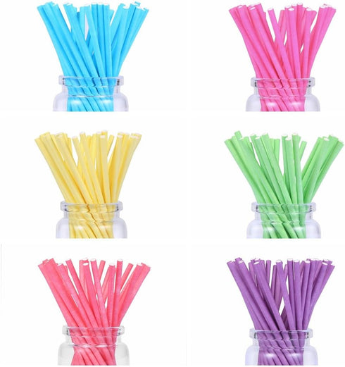 600ct Lollipop Cake Pop Kit Including 200 Lollipop Sticks, 200 Lollipop Bags and 200 Twist Ties, Candy Wrappers Accessories Set...