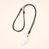 COAI Obsidian Howlite Wolf Tooth Yin Yang Couples Pendant Necklaces...