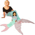 Mermaid Tail Blanket for Girls - Super Soft Flannel Sleeping Snuggle Blanket with Bonus Doll Blanket, Wearable Cozy Mermaid Tail Blankie Aqua/Pink...